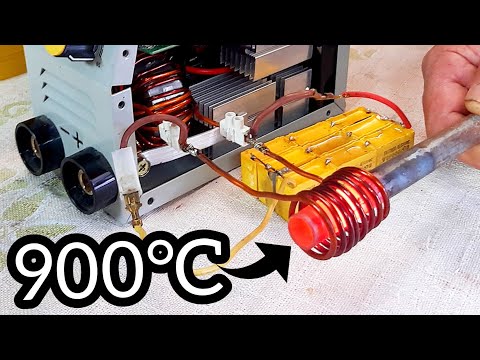 Calentador de INDUCCIÓN MAGNETICA con una Soldadora Inverter (De forma casera y sencilla)