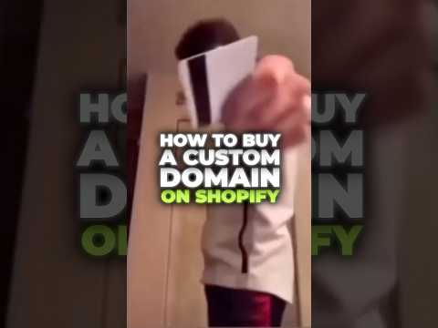 How to buy a domain on Shopify