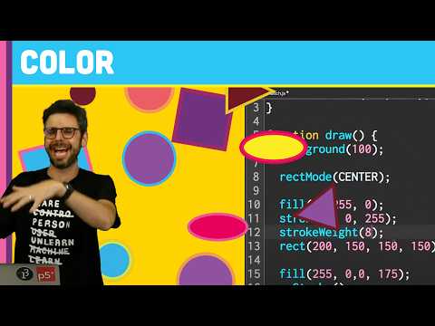 RGB Color in p5.js for Beginners (1.4)