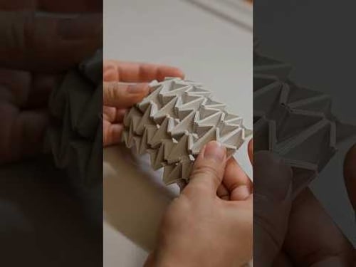 3D Printed Origami - Waterbomb Fold