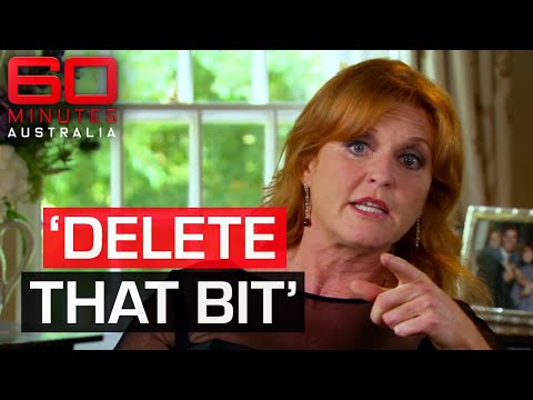 Royal Sarah 'Fergie' Ferguson storms out of fiery interview | 60 Minutes Australia