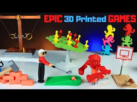 EPIC 3D Printed Games You Can Print Today !