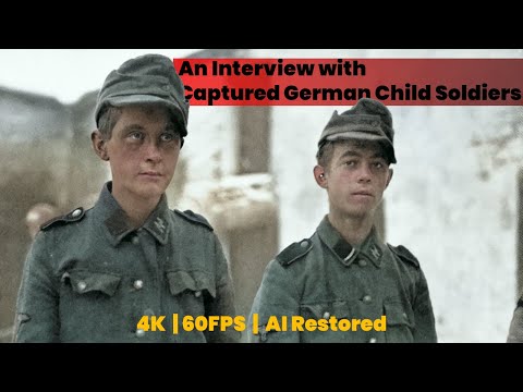 Captured German Child Soldiers | 4K 60FPS AI Restoration