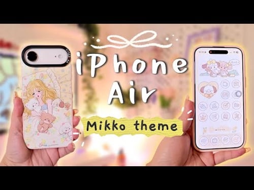 My Yellow Mikko iPhone Air Setup π | Cute iOS Theme & Widgets