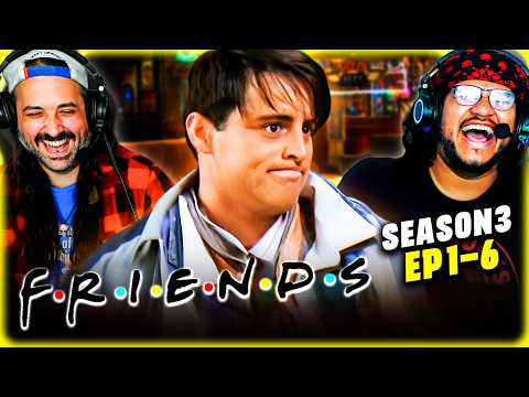FRIENDS Season 3, Episodes 1, 2, 3, 4, 5, & 6 REACTION!! First Time Watching!!