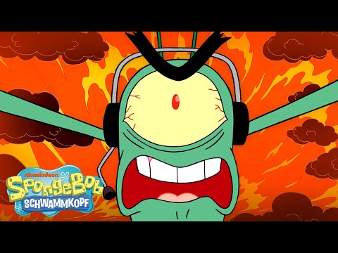 SpongeBob | 3 Stunden Chaos mit Plankton! 💥 | SpongeBob Schwammkopf