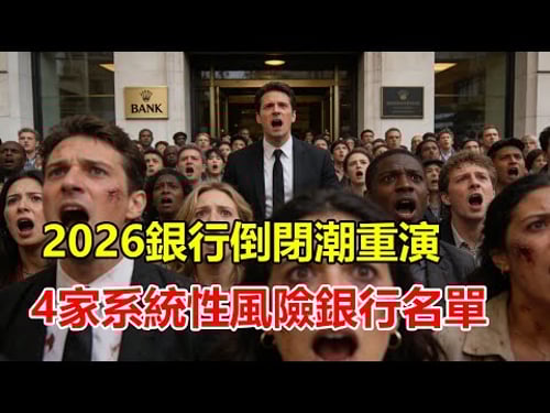 2026 銀行倒閉潮重演?這 4 家「系統性風險」銀行名單被外媒點名!快檢查你的存摺,超過這個數字的錢,保險一毛都不賠!#2026 #銀行倒閉 #系統性風險 #存款保險 #金融危機 #投資理財