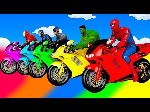 TRANSPORTING PIXAR CARS & FRUITS WITH COLORED & JOHN DEERE vs CLAAS vs TRACTORS - BeamNG.drive #983