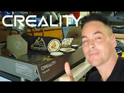 Creality Falcon2 40W Laser Engraver - Engrave T-SHIRTS, TILE, 1/2 Inch PLYWOOD and more!