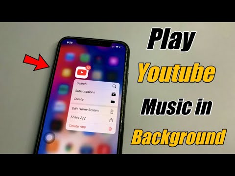 How to play Youtube Music in background in iPhone🔥🔥iOS 14 - 13 (Screen Off + While Using other Apps)