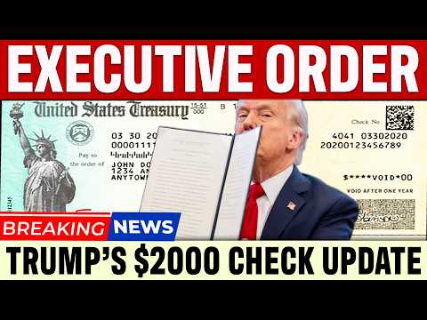 EXECUTIVE ORDER! Trumps $2000 Stimulus Check Update | President Promises Checks to Americans