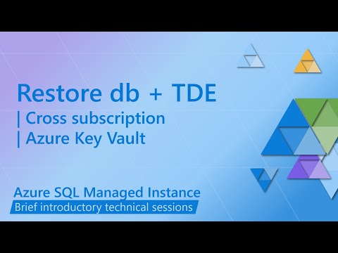 Cross subscription TDE Restore for Azure SQL MI