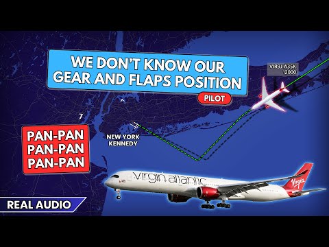 Pilots DON’T KNOW the position of gear and flaps while landing at New York Kennedy. Real ATC