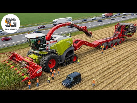 Wie der CLAAS JAGUAR 950 2000 Hektar Mais mit 653 PS meistert | 95 GIGANTISCHE LANDMASCHINEN