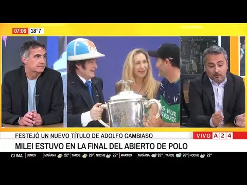 📢 JAVIER MILEI ESTUVO EN LA FINAL DEL ABIERTO DE POLO: FESTEJÓ UN NUEVO TÍTULO DE ADOLFO CAMBIASO