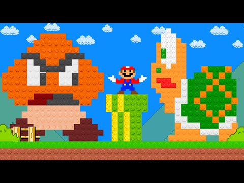 Super Mario Bros. When everything Mario touches turn to LEGO | PixSaga Mario