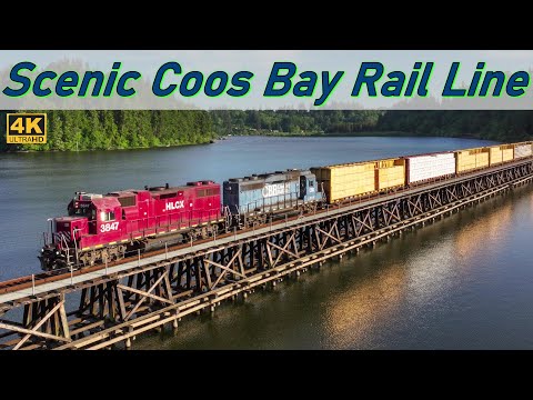 Scenic Coos Bay Rail Line in Summer 2023 (4K) | Trestles, Tunnels, & more
