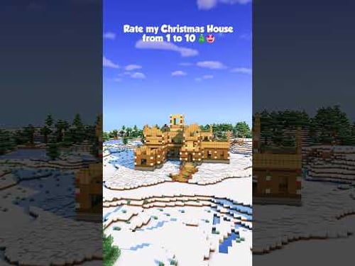 Minecraft Starter Christmas House Build #minecraft #minecraftbuilding