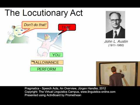 SEM141 - Speech Acts - An Overview