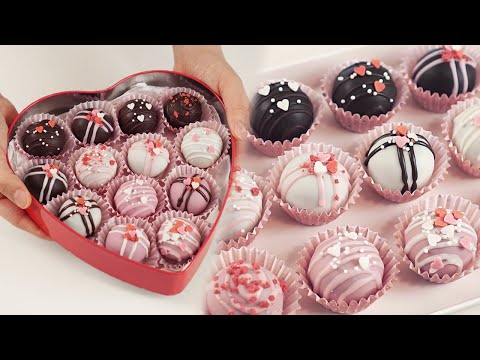 Beautiful Valentine's Chocolate Recipe with Simple Ingredients (Oreo Balls)