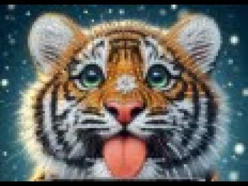 Wip and Chat Diamond Painting Igor The Christmas Tiger