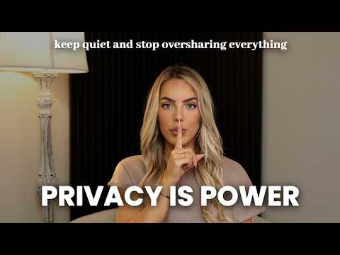 how to stop oversharing + telling people EVERYTHING