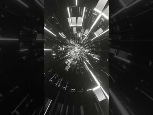 #abstract #background Video 4k Black White Metallic Tunnel VJ #loop NEON #visual #asmr Blender-Art