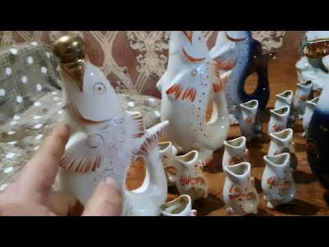 СОВЕТСКИЕ ФАРФОРОВЫЕ РЫБКИ И ДРУГИЕ НАБОРЫ! ЦЕНА ПОКУПКИ И ПРОДАЖИ!