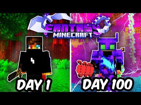 I Spent 100 Days in FANTASY Minecraft