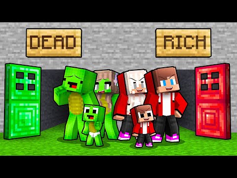 JJ and Mikey: EMERALD vs RUBY Choose a Right Door Battle in Minecraft - Maizen