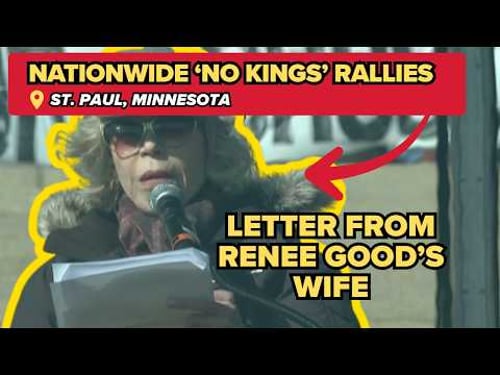 No Kings rally in St. Paul: Jane Fonda reads statement from Renée Good’s wife