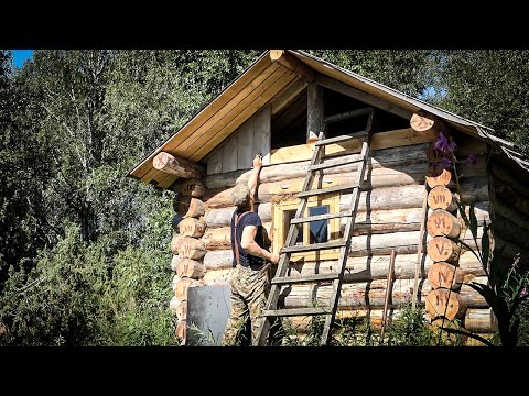 ABOUT BEAR HUNTING, LIGHTING A FIRE AND A STOVE. I ARRIVED AT THE BASIC HUT AND SEALED UP THE GABLE.
