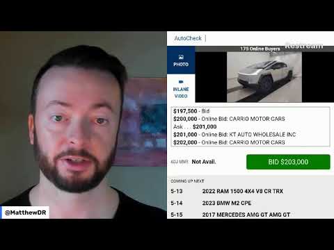 A 2nd Tesla @Cybertruck has hit the auction block LIVE STREAM!