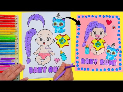 KPop Demon Hunters Movie Paper Dolls Baby Version | DIY Coloring & Craft Activities for Kids