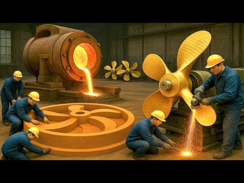 Ship Propeller Production Process | Making From Scrap Metal