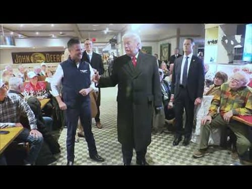 President Trump Speaks at the Machine Shed in Urbandale, Iowa