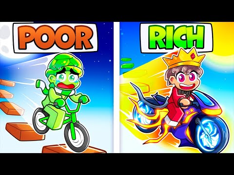 Poor VS Rich Bike In ROBLOX BIKE OBBY!