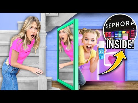 I Built a SECRET MAKEUP ROOM to HiDE From MY OLDER SiSTER!💄💋