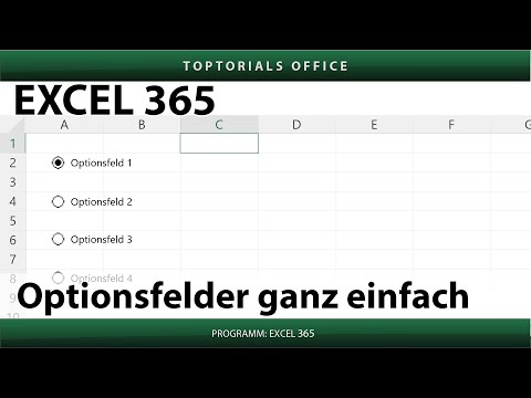 Optionsfelder bei Excel ganz einfach | Optionsbuttons | Radio Buttons