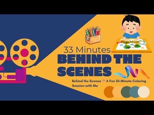 Behind the Scenes 🎨 A Fun 33-Minute Coloring Session with Me