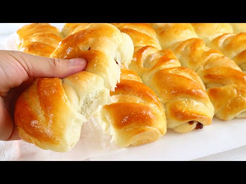 这个方法太简单容易了!松软美味面包,只需10几分钟,孩子大人就能吃上!Simple and easy recipe Baking 12-15 minutes So Delicious! ▏佳宝妈美食