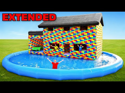 I Turned My Lego House Into A WATERPARK! - EXTENDED