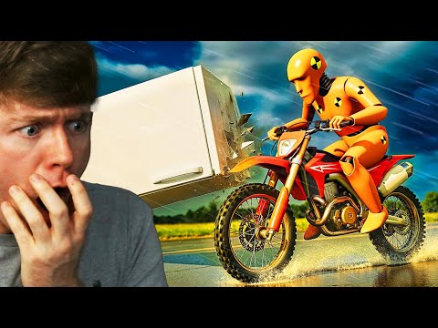Reacting to MOST EPIC WET ROAD CRASHES! (BeamNG Drive)