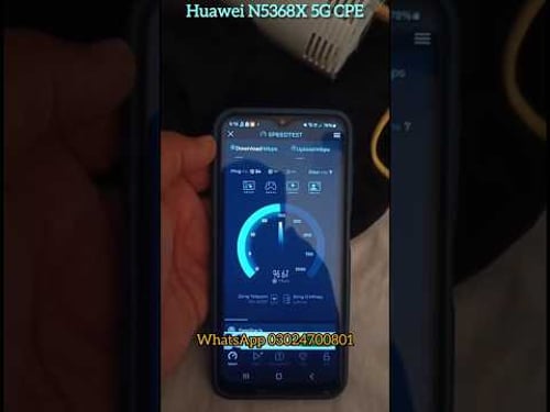 Huawei N5368X Customer Feedback: Huawei N5368X 5G CPE internet speed test #5g