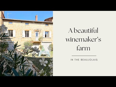 Beautiful winemaker's farm in Beaujolais France