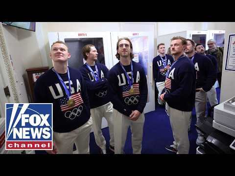 Team USA hockey player recaps Oval office visit