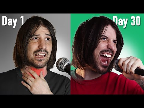 Trying to scream in 30 days... then playing a show.