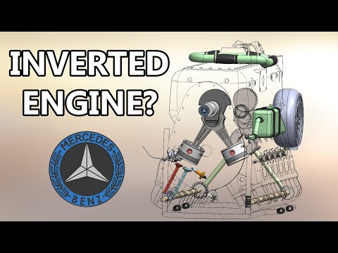 The INVERTED V12 π€― Why!?!? - 3D animation - DB 600 Engine // Daimler Benz