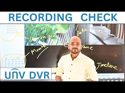 Recording Check in UNV DVR 🔥 UNV DVR ⚡ DVR Recording Check
