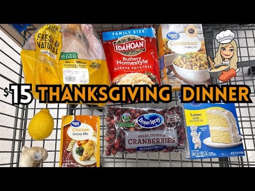 THANKSGIVING DINNER FOR $15